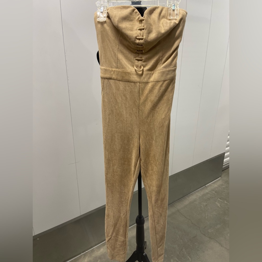 bebe Elegant Beige Jumpsuit